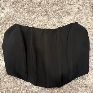 White fox corset top